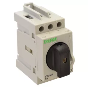   Întrerupător secțional cu blocare Tracon, 20 A, 3 poli, 10 mm², EVOMS20/3