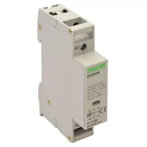   Contactor de instalare Tracon 1 modul, 1×NO + 1×NC, 25 A EVOHK2-25V