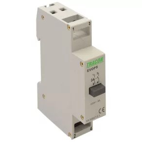   Comutator modular cu buton Tracon 2NO, Ith:16A, AC-14, Ie:6A EVOPS