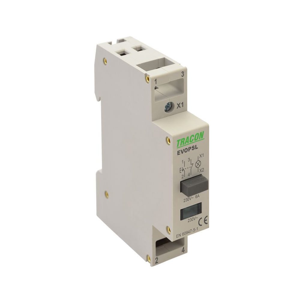 Tracon presostat modular, cu indicator luminos 1NO+1NC Ith:16A EVOPSL