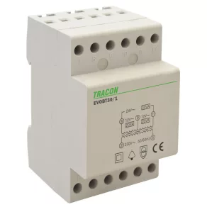   Transformator de siguranță (pentru sonerie) Tracon 230 V/12-24 V 30 VA EVOBT30/1