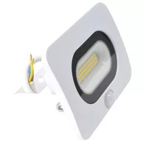   Proiector LED cu senzor de mișcare, alb, 20 W, 4000 K, IP65, 1500 lm, 3-10 m, RLEDLFM20 - Tracon RSMDLFM20