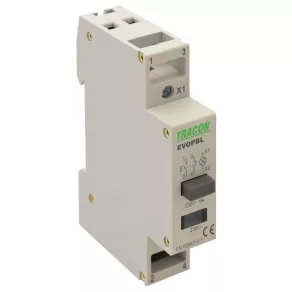   Buton modular Tracon cu indicator luminos 1NO+1NC, LED, Ith: 16 A, AC-14, Ie: 6 A EVOPBL