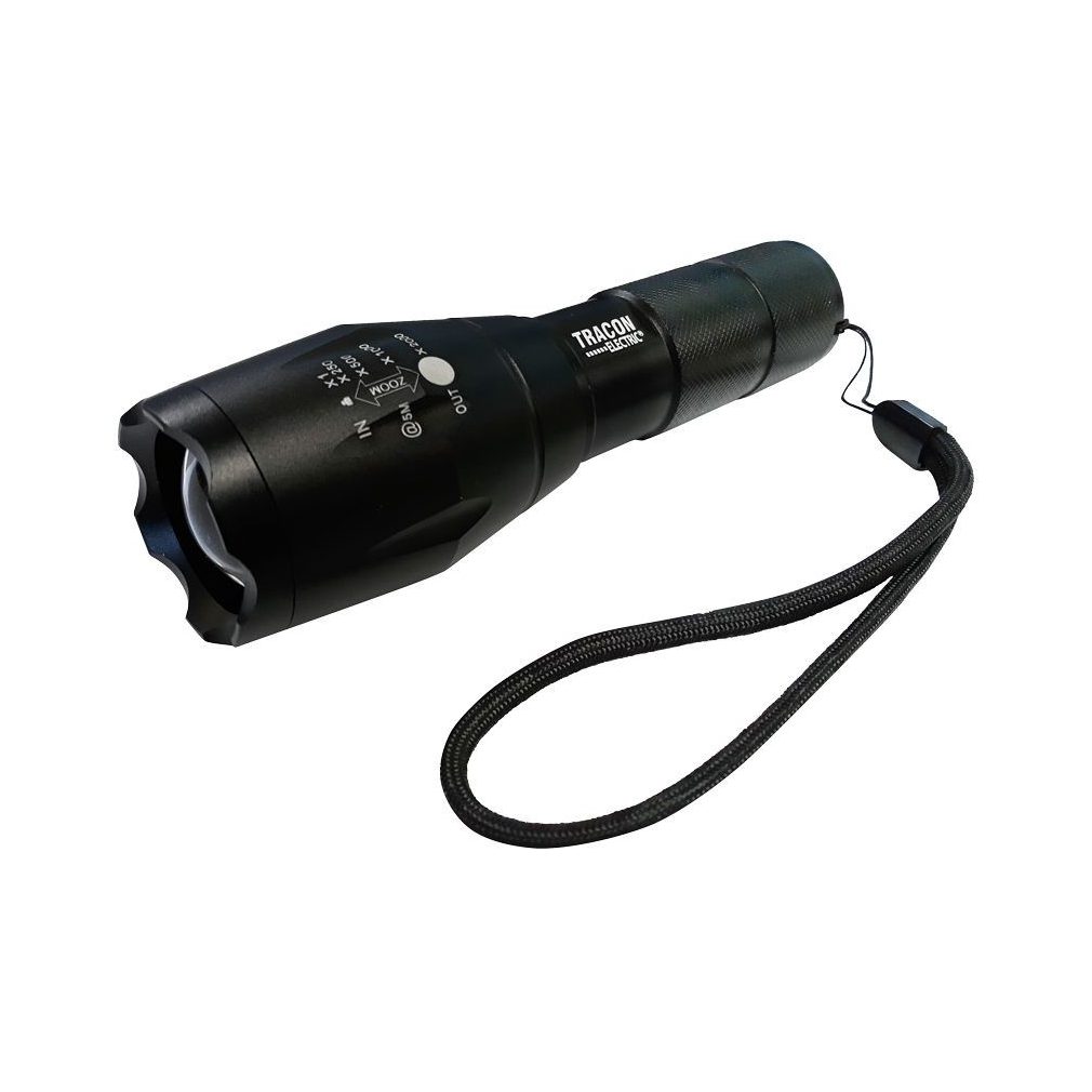 Lanterna manuală cu LED și baterie Tracon, cu focalizare reglabilă, 5 W, 500 lm, 3 ore, 3,7 V, 1500 mAh, KL600B