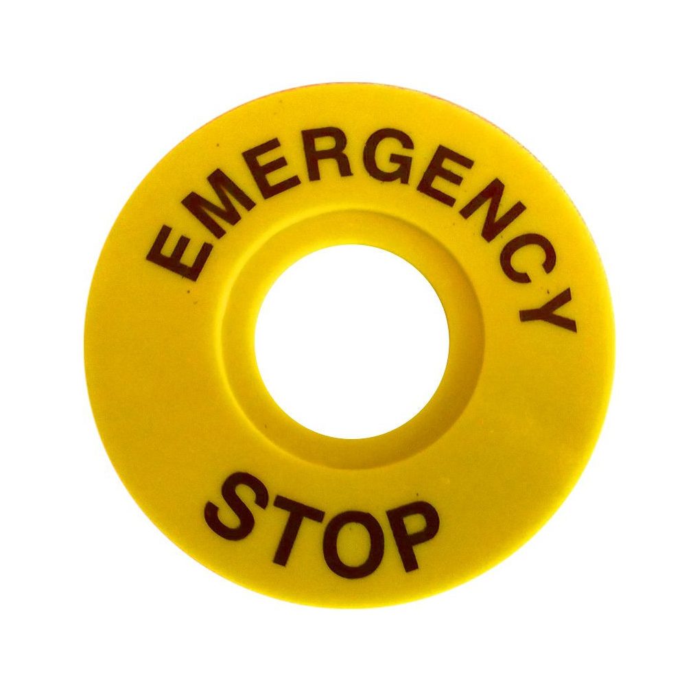 Tracon EMERGENCY STOP placă 60 mm NYG3-ES60