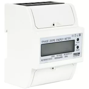   Contor direct 1F 100 A digital, pentru șină DIN, TVOF14 Tracon