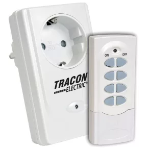   Priză Tracon cu telecomandă, 1 priză, 1 telecomandă 3600 W, IP20 RCS11