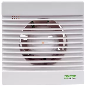   Ventilator pentru baie, rulment cu bile, temporizator, 15 W, 80 m³/h, 33 dB, 100 mm, VF100-BT Tracon
