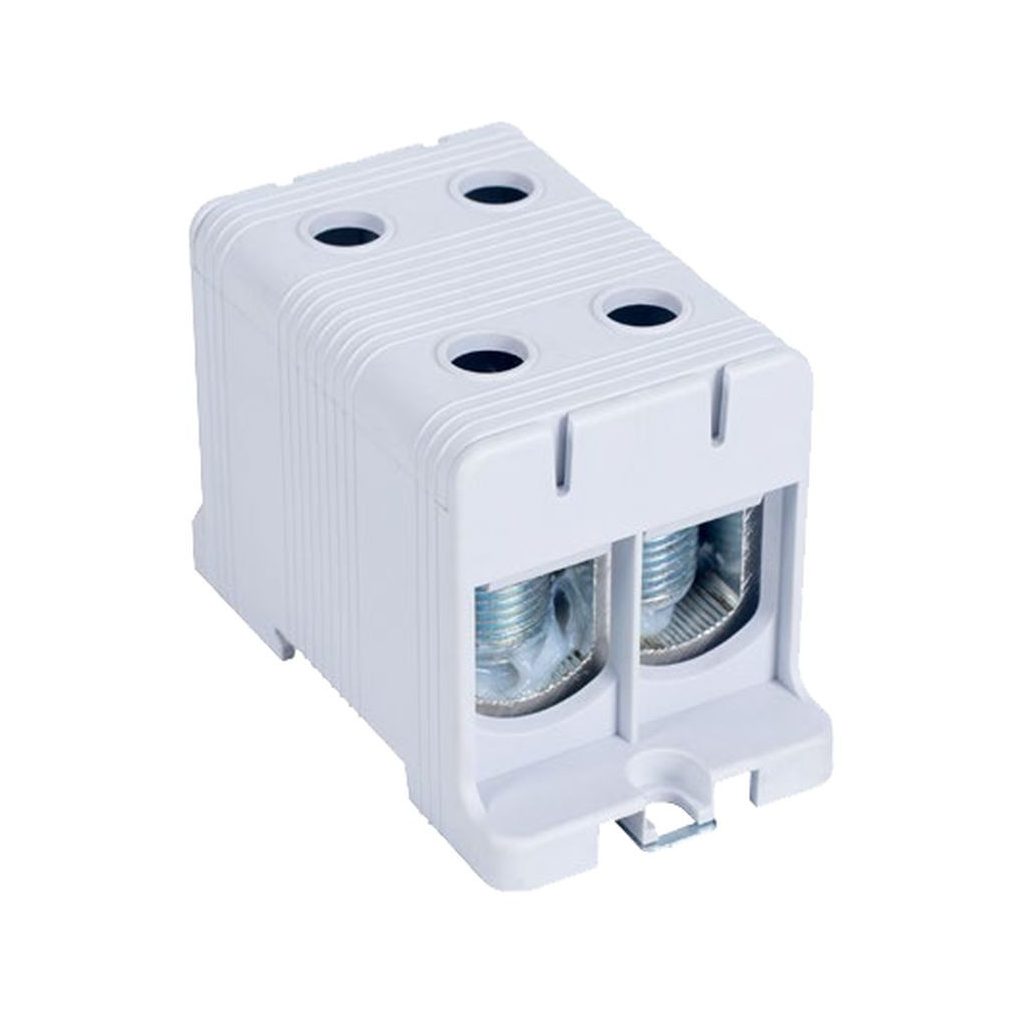 Tracon conector de ramificare pentru circuit principal, montabil pe șină și suprafață, gri 35-150 mm2 FLEAL-150/2