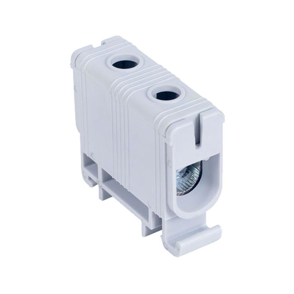 Tracon conector de derivație pentru circuit principal, montabil pe șină, gri 6-50 mm2 160 A FLEAL-50/1
