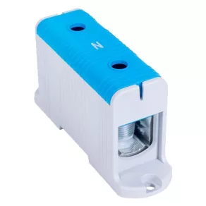   Conector de derivare pentru circuitul principal Tracon, montabil pe șină, albastru, 6-50 mm², 160 A, FLEAL-50/1K
