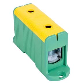   Conector ramificat pentru circuit principal Tracon, montabil pe șină, verde/galben 6-50 mm2 160 A FLEAL-50/1ZS