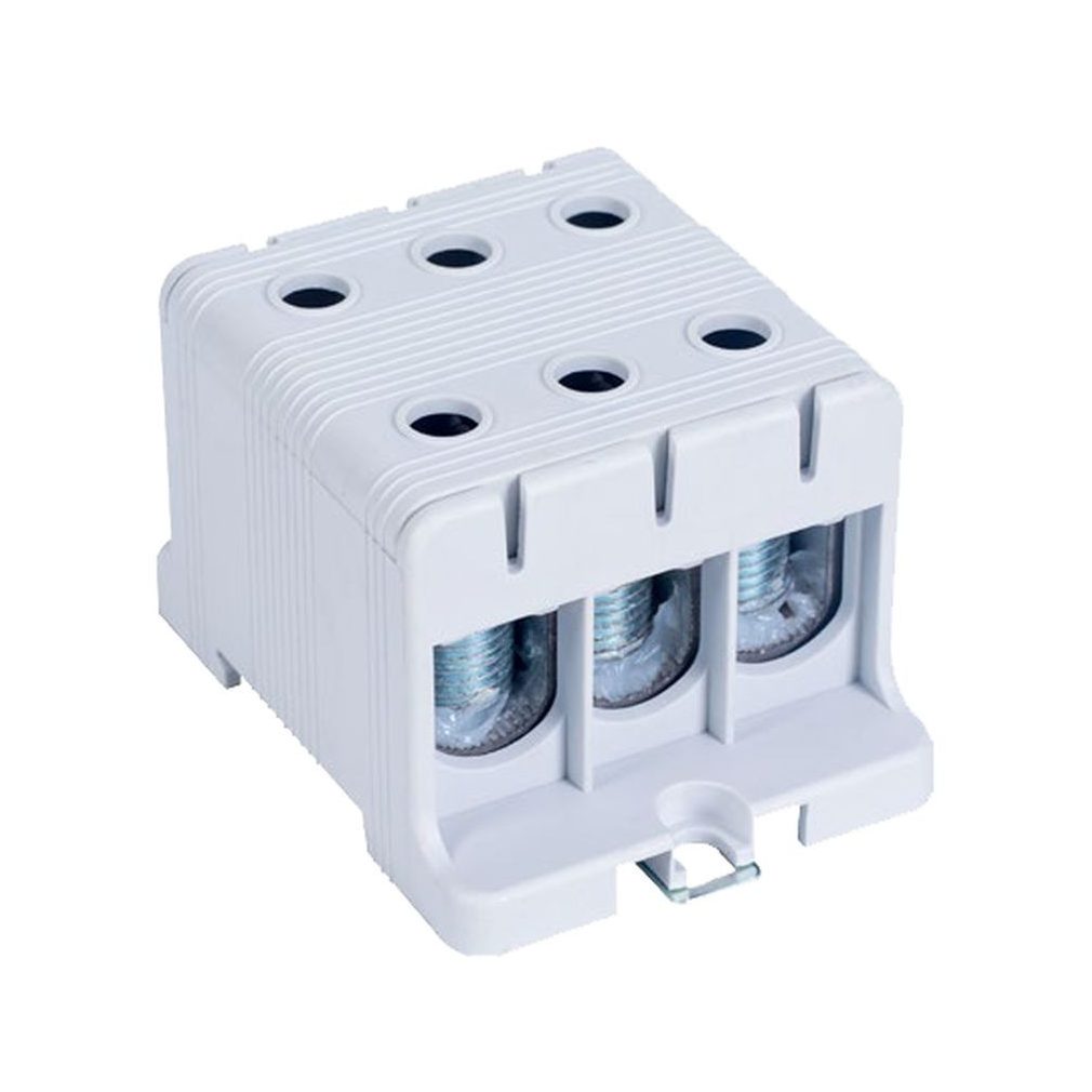 Tracon conector de derivație pentru circuit principal, montabil pe șină, gri 6-50 mm2 160 A FLEAL-50/3