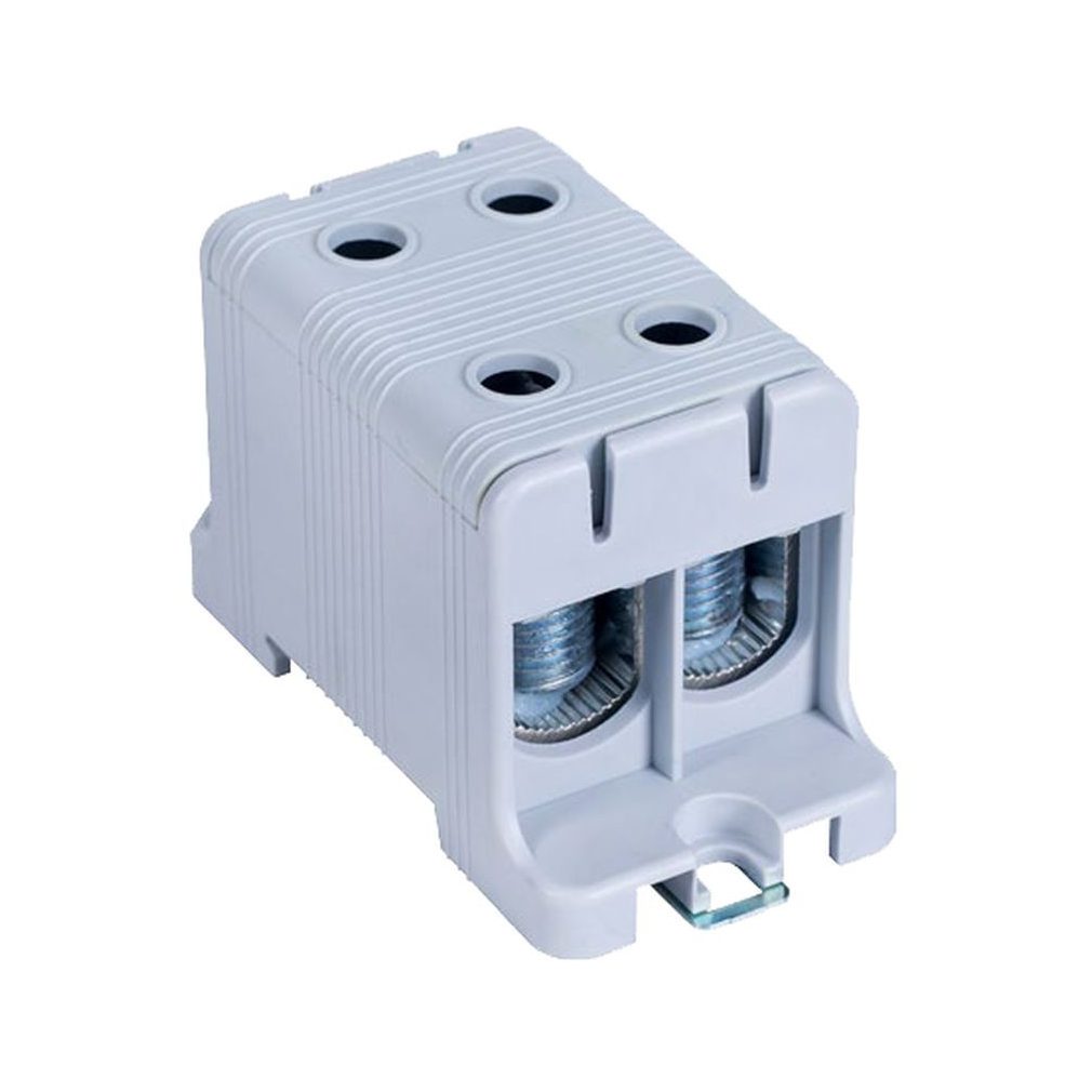 Tracon conector principal pentru șină și suprafață, gri, 16-95 mm2, max. 800 VAC, max. 245 A FLEAL-95/2