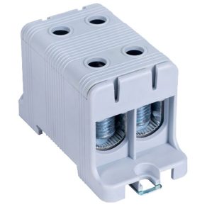  Bloc terminal pentru cablu principal Tracon pentru montare pe șină și suprafață, gri, 16–95 mm², max. 800 VAC, max. 245 A FLEAL-95/2