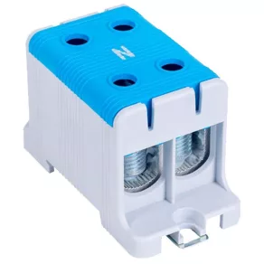   Tracon bornă pentru cablu principal, pentru șină și montare pe suprafață, albastră, 16–95 mm², max. 800 V c.a., max. 245 A, FLEAL-95/2K