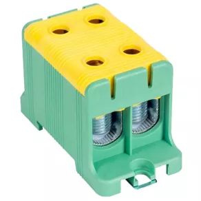   Tracon - clemă de racordare pentru șină și montare pe suprafață, verde/argintiu, 16-95 mm², max. 800 V c.a., max. 245 A, FLEAL-95/2Z