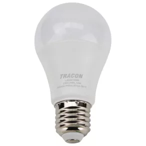   Bec LED sferic mic de 10 W, soclu E27, 940 lm, 3000 K, lumină albă caldă, unghi de 200°, Ra80, 230 V, model LAS6010W, Tracon
