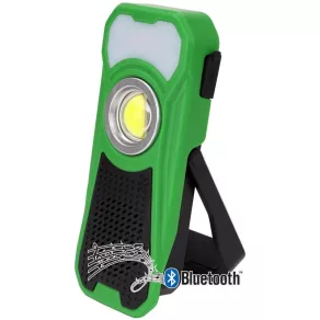   Lanternă portabilă cu LED și baterie, cu difuzor Bluetooth, 10/3 W, 6000 K, 3,7 V, 3000 mAh, STLBT10W, Tracon