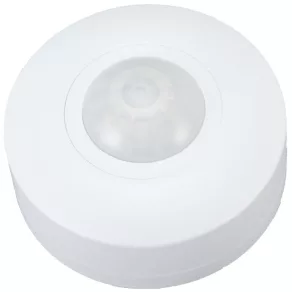   Senzor de mișcare Tracon, pentru montare pe tavan, rezistent la intemperii, alb, 360°, 1-6 m, 10 s-15 min, 3-2000 lux, IP44 TMB-011IP