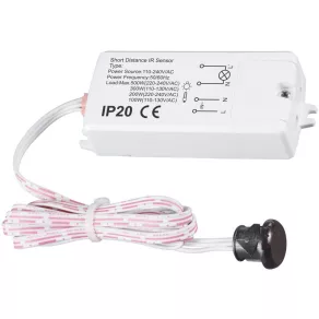   Senzor de mișcare Tracon, rază scurtă de acțiune, acționare manuală, 500/200 W, 5-6 cm, TMBK122
