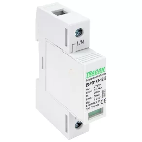   Dispozitiv de descărcare a supratensiunii de tip AC T1+T2, cu element de schimb ESPD1+2-12.5-1P