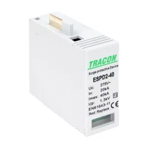   Inserție de descărcare a supratensiunii Tracon, tip T2 AC, 40 M, ESPD2-40M