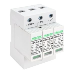  Descărcător de supratensiune Tracon cu inserție înlocuibilă, T2 DC tip ESPD2-DC40-1000