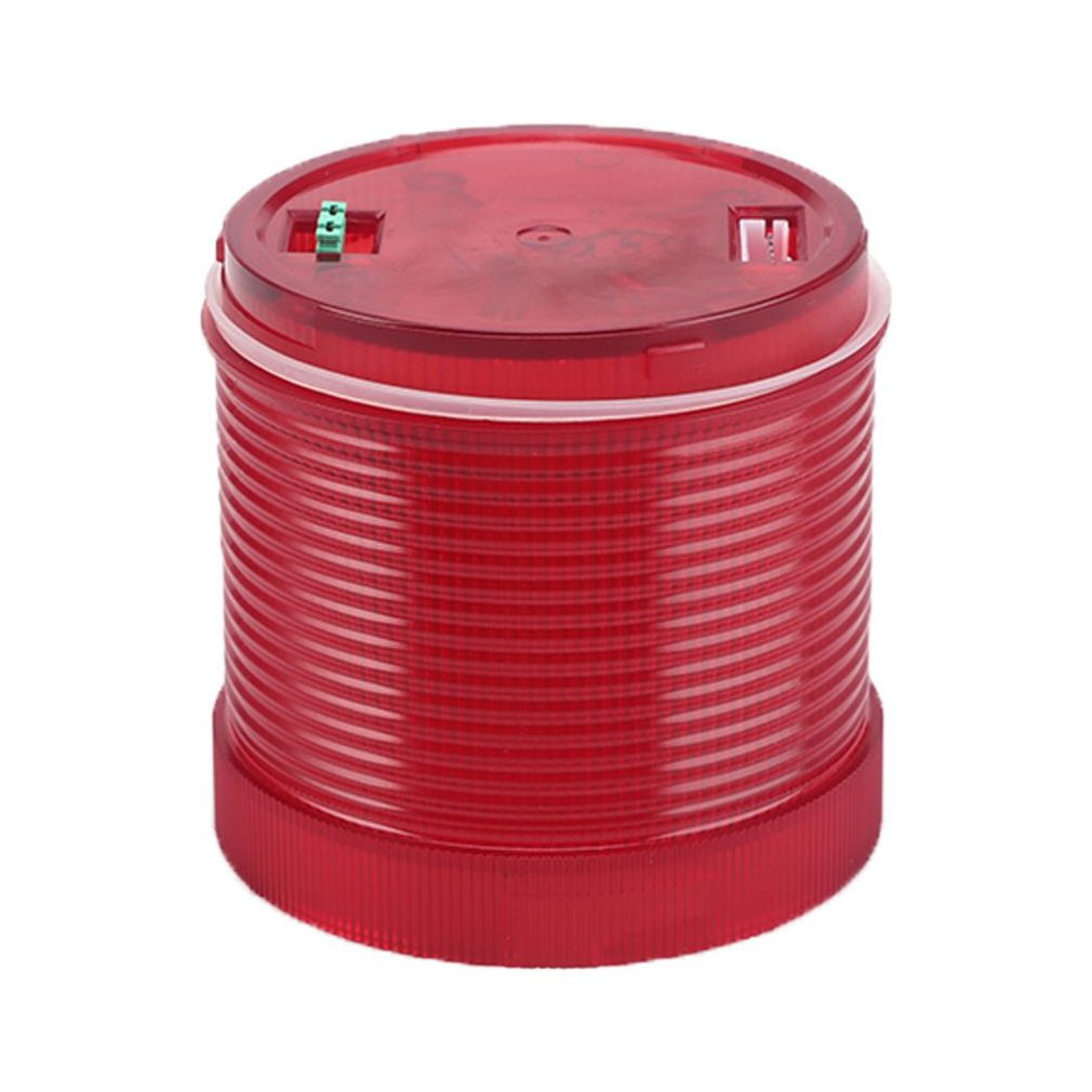 Stâlp de semnalizare Tracon, cilindru cu lumină roșie, pentru soclu cu semnal sonor IP65 NYG3-70230R