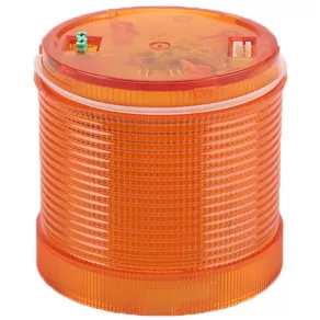  Stâlp de semnalizare luminoasă Tracon, cilindru cu lumină galbenă, pentru priză cu semnal sonor, 230 V c.a., IP65, NYG3-70230Y