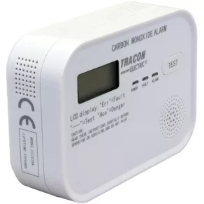   Senzor de monoxid de carbon (CO) 4,5 VCC (3×1,5 V AA), >85 dB CO218A Durată de viață 10 ani Tracon