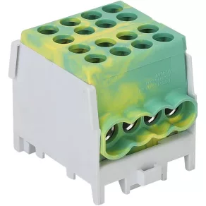   Clemă de ramificație pentru circuitul principal, montabilă pe șină, Z/S 2,5-25 mm², 101 A FLECU-25-16-4ZS Tracon