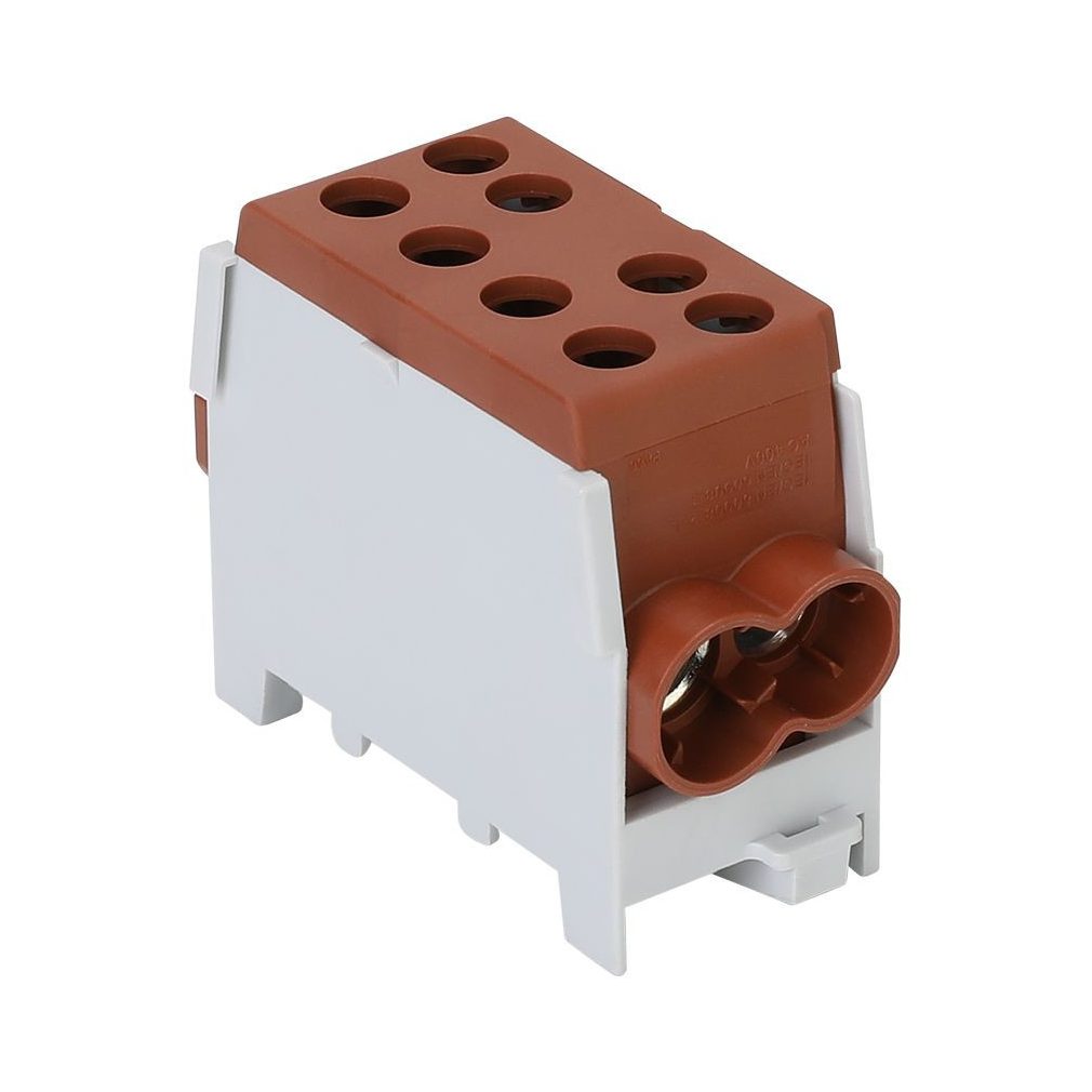 Tracon conector de ramificare pentru circuit principal, montabil pe șină, maro 6-35 mm2 125 A FLECU-35-25-2B