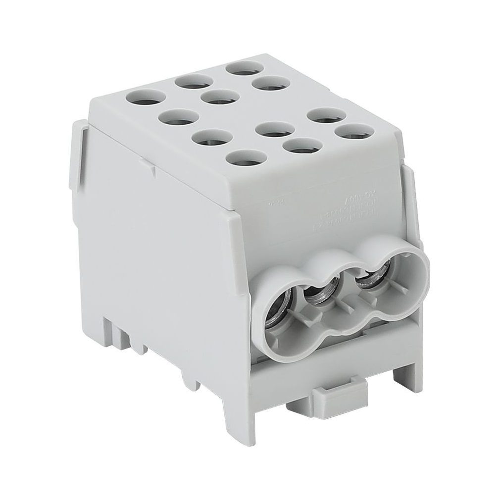 Tracon conector de ramificare pentru circuit principal, montabil pe șină, gri 6-35 mm2, 125 A FLECU-35-25-3