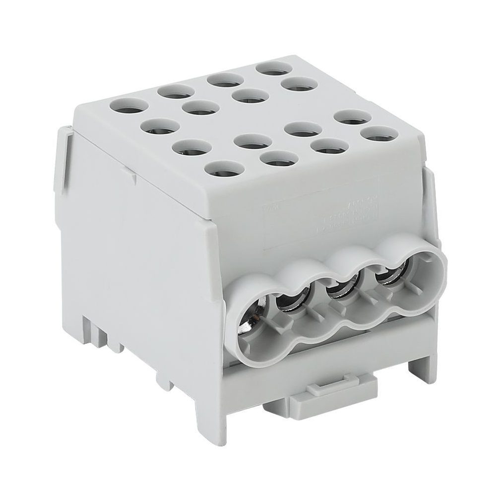 Tracon conector de ramificare pentru circuit principal, montabil pe șină, gri 6-35 mm2, 125 A FLECU-35-25-4