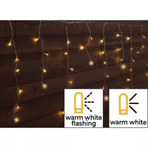   Perdea luminoasă strălucitoare de Crăciun, pentru exterior/interior, 230 V c.a., 5+10 m, 250 LED, 6 W, 2600-2700 K, IP44 CHRIOSW10WW Tracon