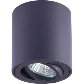   Corp de iluminat spot orientabil pentru tavan, cilindric, negru, 1xGU10, max. 35 W SPGU10MDB Tracon