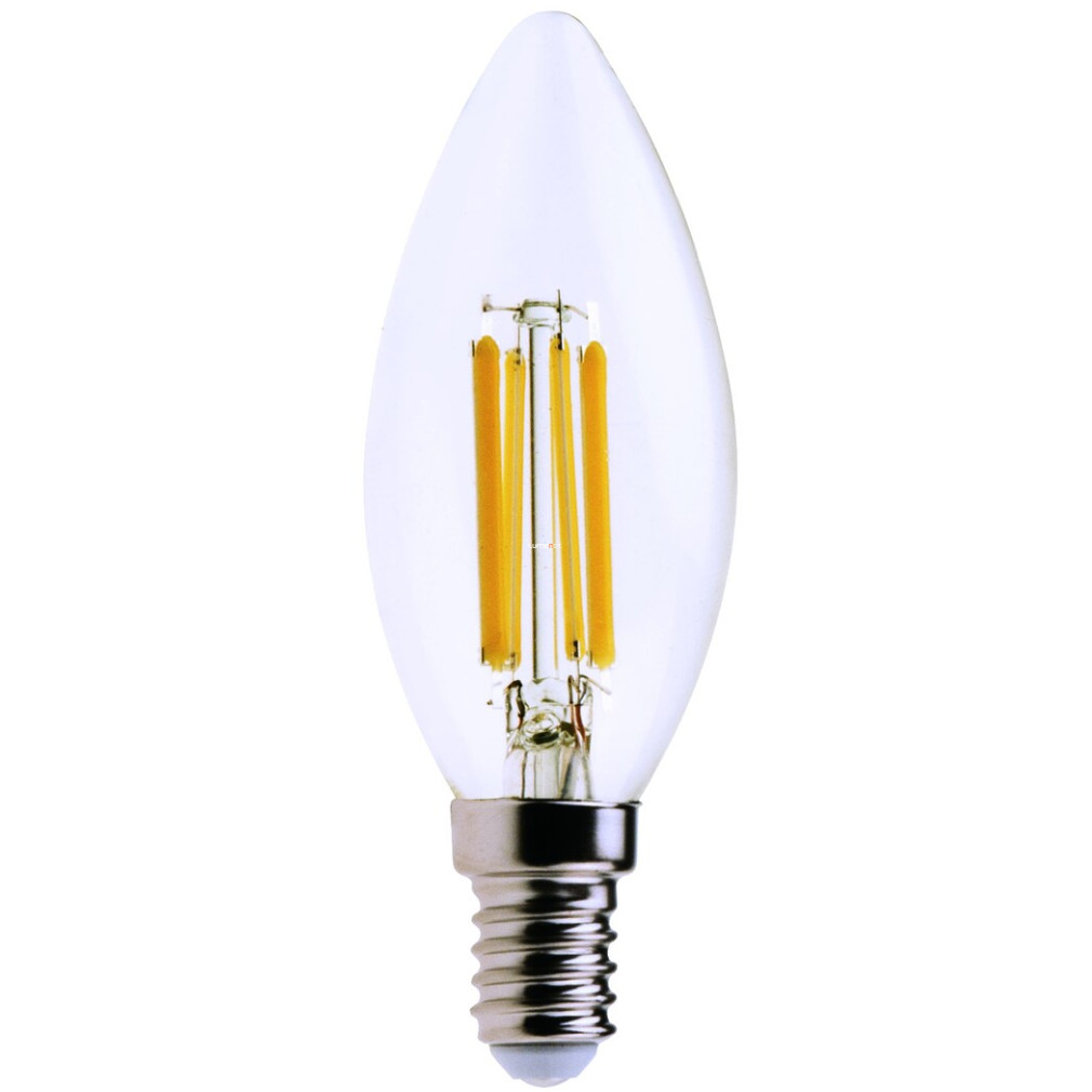 E14 filament LED 6 W, alb cald