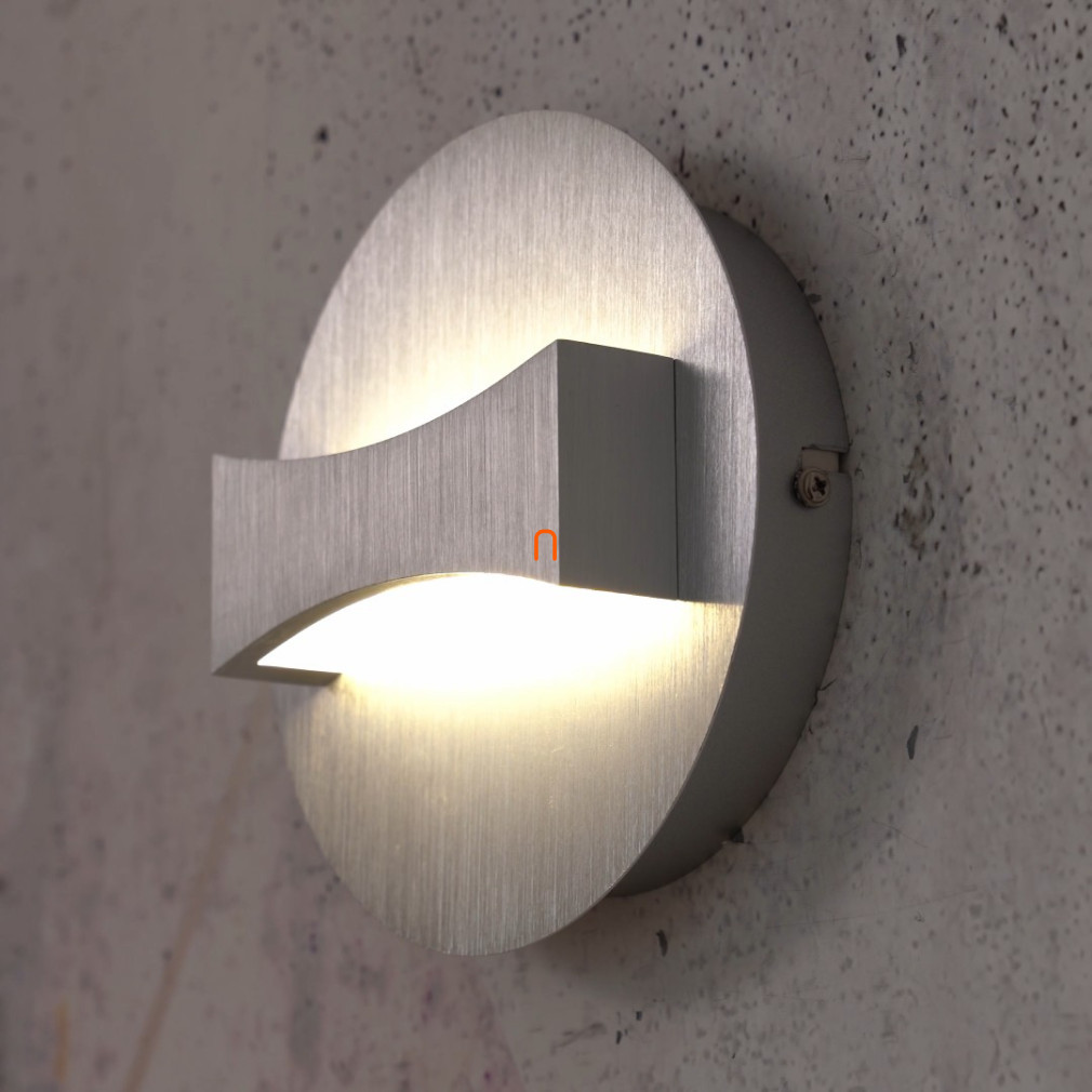 Lampa LED de perete 6 W, alb cald, argintiu - Neville Rábalux 1438