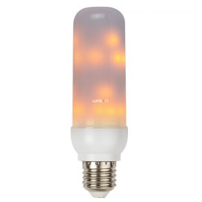   LED E27 cu efect de flacără, 3 W, LED alb extra cald - Flamel Rábalux 1442