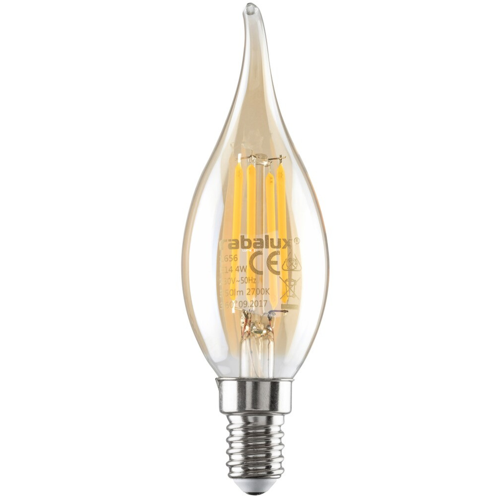 Ambra E14 filament LED 4,2 W, alb rece