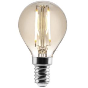 LED cu filament E14 de culoare fumurie, 6 W, alb cald