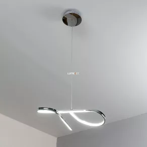   Lampă suspendată cu LED cu efect de bandă cromată - Aniela Rábalux 2188