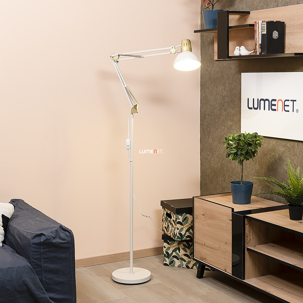 Lampa de podea bej, 171 cm - Aristeo Rábalux 2197, reglabilă, cu soclu 1xE27