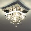Candelabru din cristal cu 4 socluri, margine LED externă - Pallas Rábalux 2238