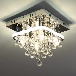   Candelabru din cristal cu 4 socluri, margine LED externă - Pallas Rábalux 2238