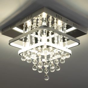   Candelabru modern din cristal cu 4 socluri, iluminare LED - Pallas Rábalux 2239