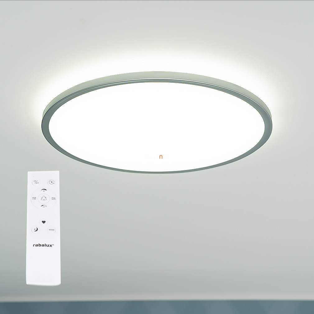Lampă LED inteligentă pentru tavan, argintiu - Rasmus-RGBW Rábalux 2290
