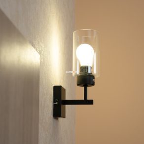 Aplică de perete, negru-translucid - Prudence Rábalux 2671