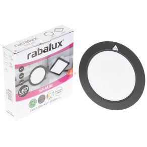   Lampă LED rotundă pentru montare pe suprafață și încastrată în tavan, 12 W, alb rece, 14,5 cm - Shaun Rábalux 2679